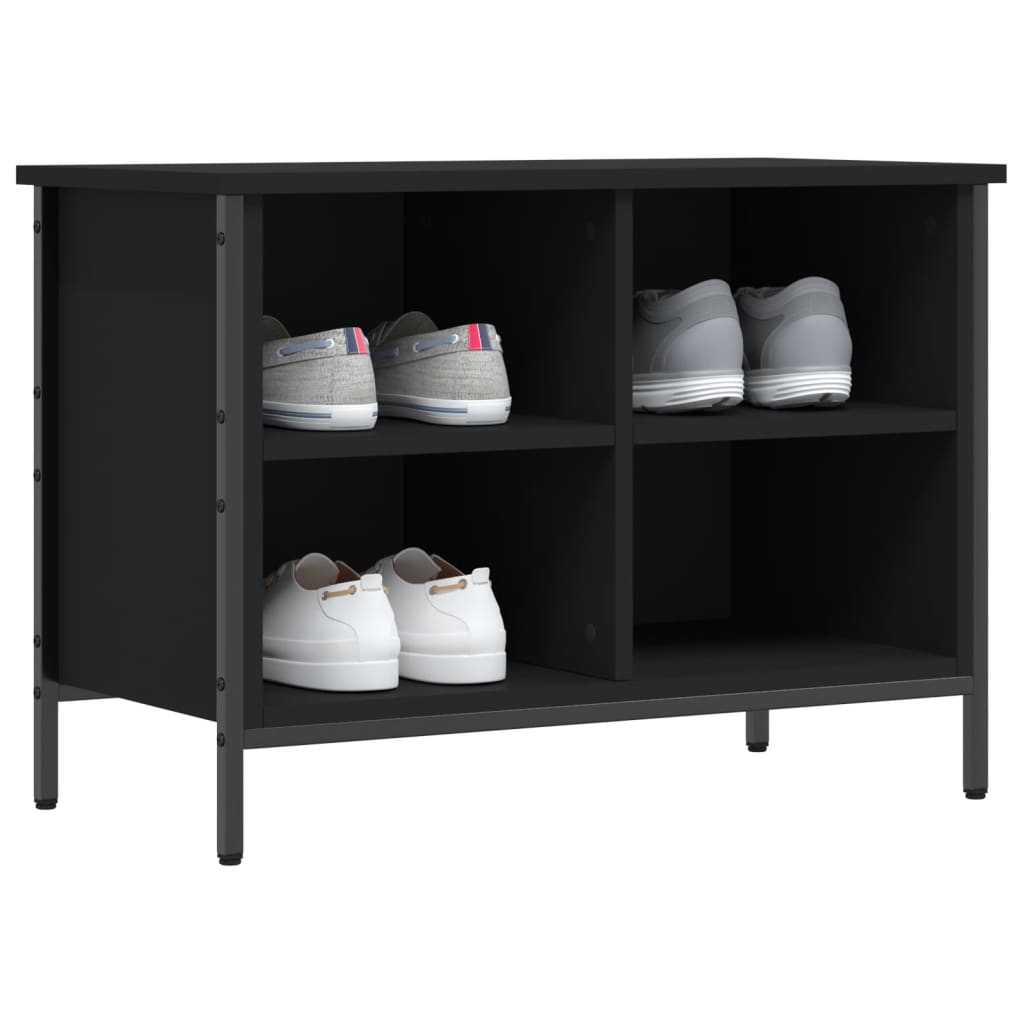 Kabinet boty Vidaxl 69x35x50 cm Vlastní dřevo černé