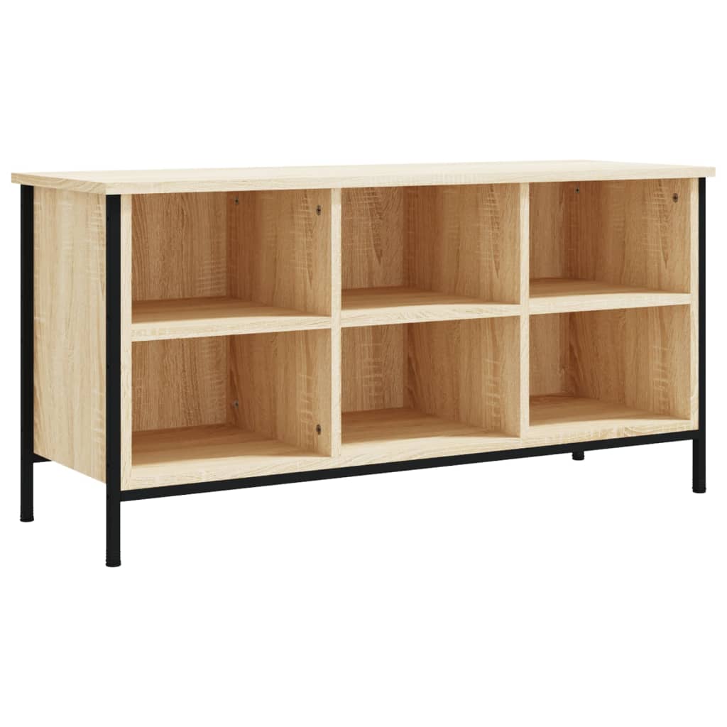 Vidaxl Cabinet da scarpe 100x35x50 cm Proprietà in legno Oak colorato
