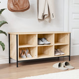 Vidaxl Cabinet da scarpe 100x35x50 cm Proprietà in legno Oak colorato