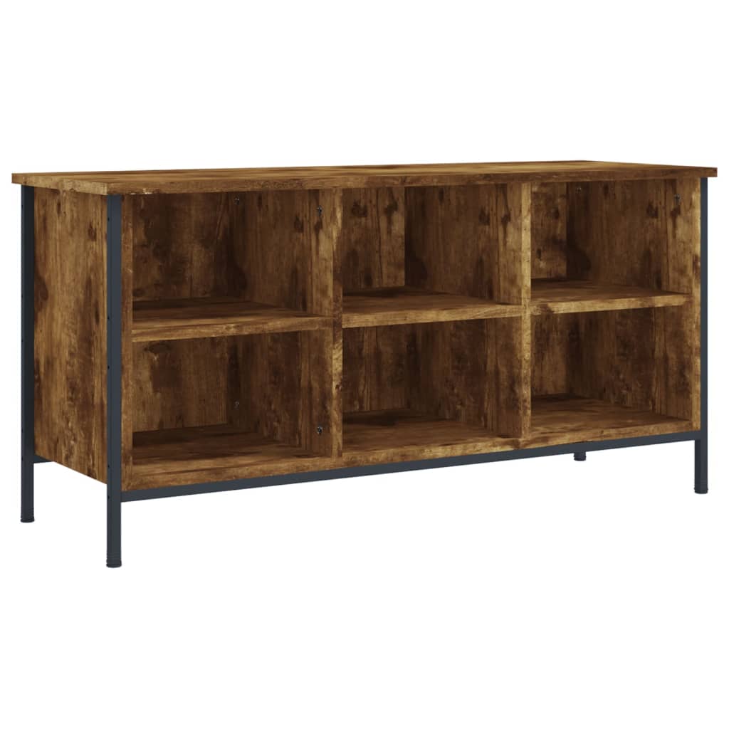 VidaXL shoe cabinet 100x35x50 cm Properted Wood Smoked Oak colored