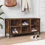 VidaXL shoe cabinet 100x35x50 cm Properted Wood Smoked Oak colored