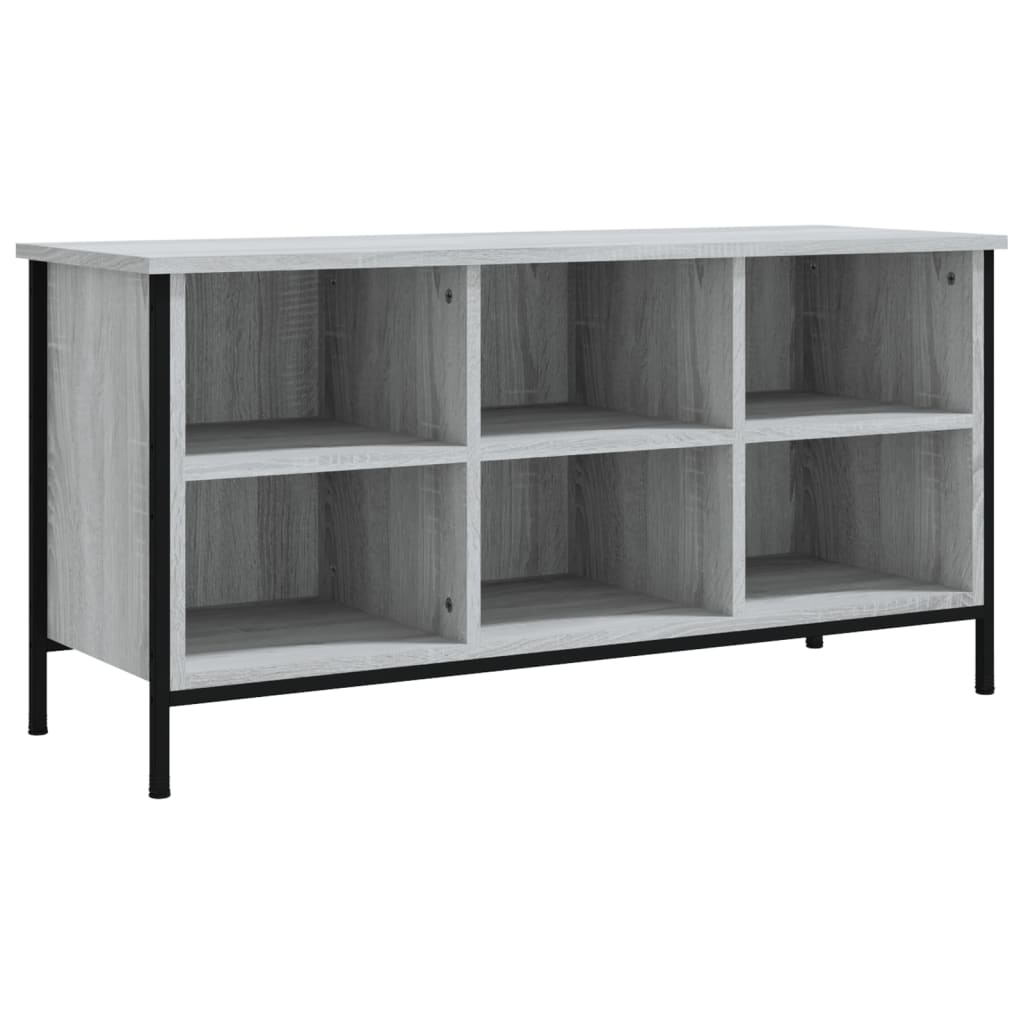 Vidaxl Shoe Cabinet 100x35x50 cm Properted Wood Grey Sonoma Oak Color