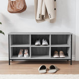 Vidaxl Shoe Cabinet 100x35x50 cm Properted Wood Grey Sonoma Oak Color