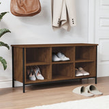 Vidaxl Cabinet da scarpe 100x35x50 cm Colore in rovere marrone in legno