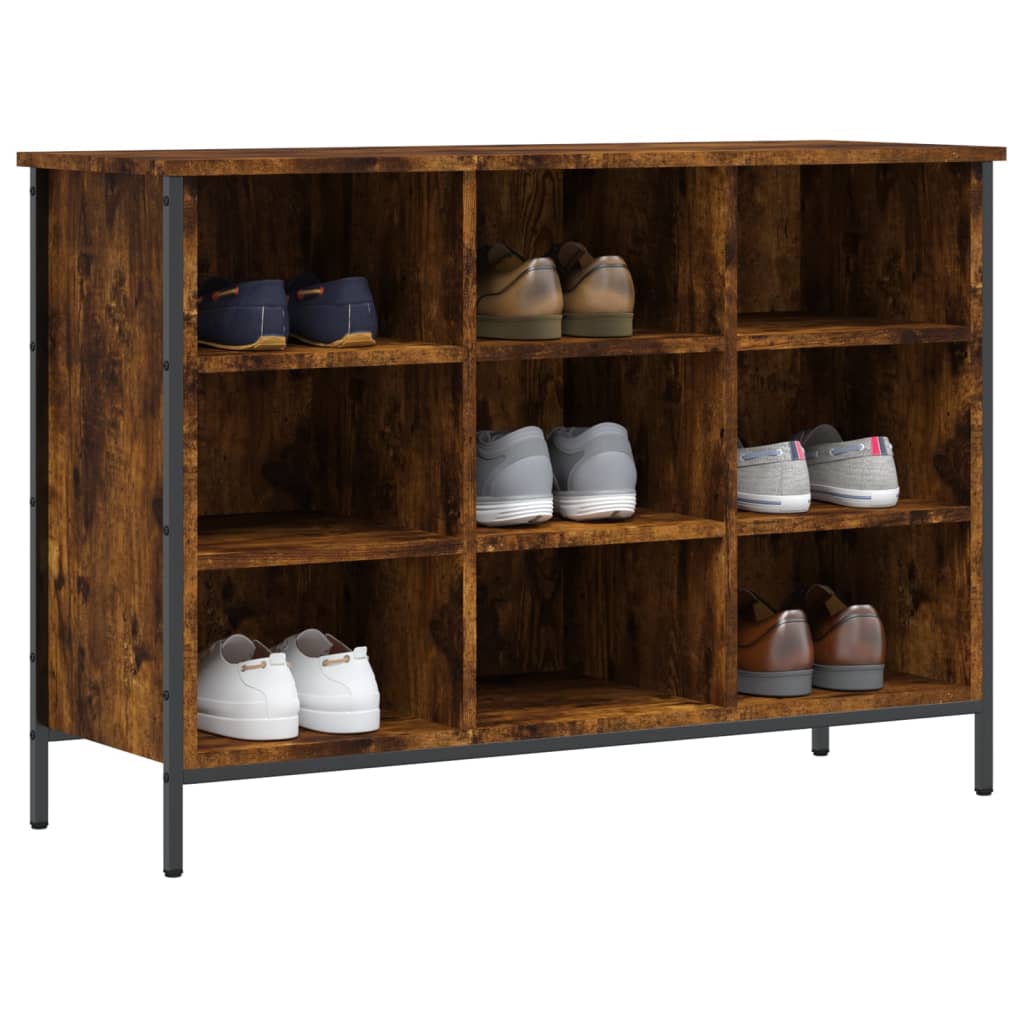 VidaXL shoe cabinet 100x35x70 cm Properted Wood Smoked Oak colored