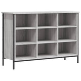 Vidaxl Cabinet da scarpe 100x35x70 cm Colore in rovere Sonoma in legno Grigio