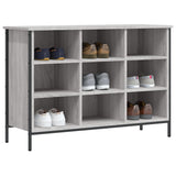 Vidaxl Cabinet da scarpe 100x35x70 cm Colore in rovere Sonoma in legno Grigio