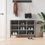 Vidaxl Cabinet da scarpe 100x35x70 cm Colore in rovere Sonoma in legno Grigio