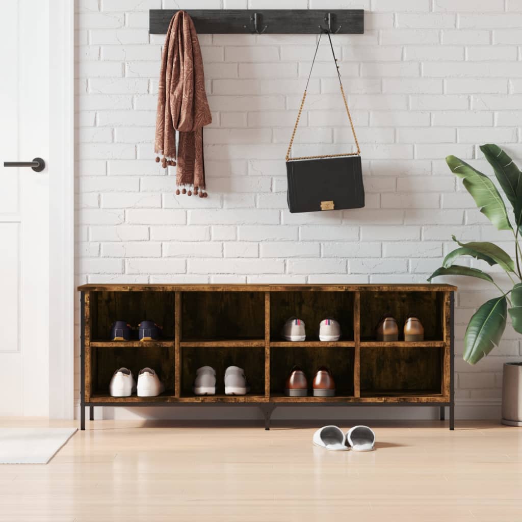Vidaxl Cabinet da scarpe 131x35x50 cm Colore in legno di legno