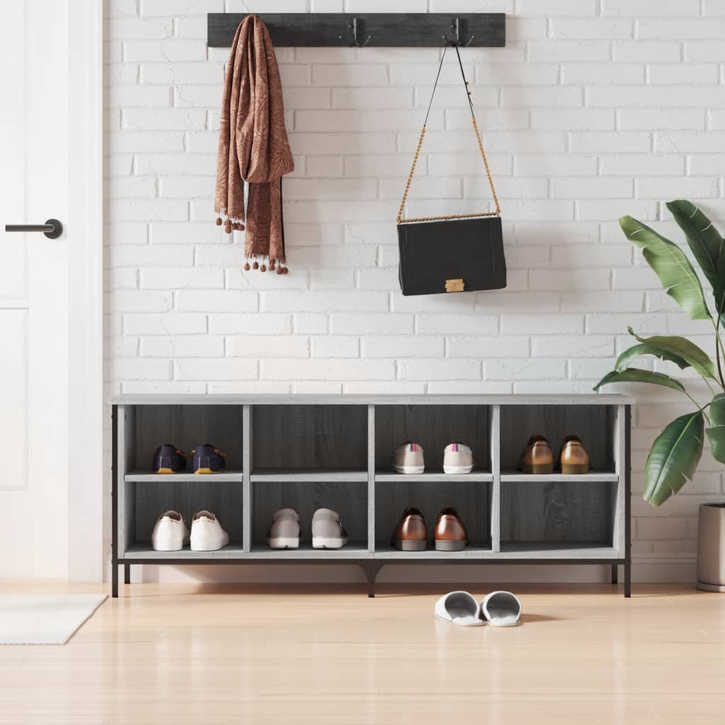 Szafka buta vidaxl 131x35x50 cm Cut Wood Grey Sonoma Oak Kolor