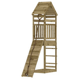 Vidaxl Speelhuis with climbing wall impregnated pine