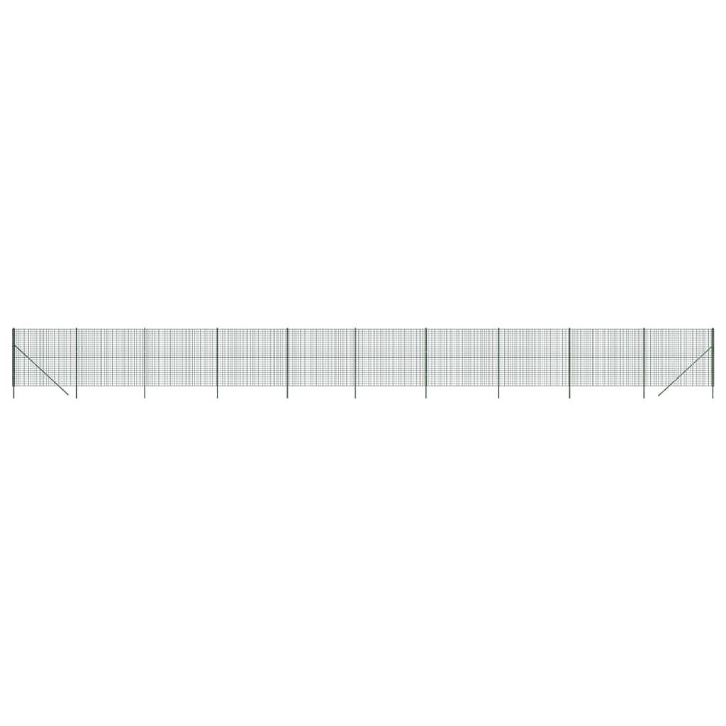 Vidaxl Wire mesh fet 2x25 m galvanized steel green