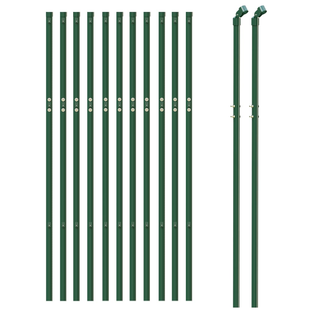 Vidaxl Wire mesh fet 1x25 m galvanized steel green