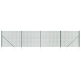 FET de malla de alambre de Vidaxl con anclajes de tierra 1.6x10 m verde