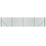 FET de malla de alambre de Vidaxl con anclajes de tierra 1.8x10 m verde