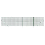 FET de malla de alambre de Vidaxl con anclajes de tierra 2.2x10 m verde