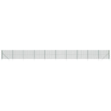 Vidaxl Wire mesh fet with ground anchors 2x25 m green