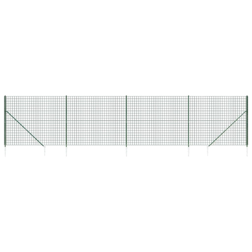 Vidaxl Drahtgitter FET mit Bodenanker 1,8 x 10 m Grün