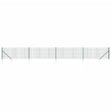 Vidaxl Wire mesh fet with ground anchors 1.1x10 m green