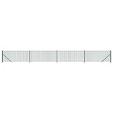 VidaXL mesh fence with flens 1x10 m green
