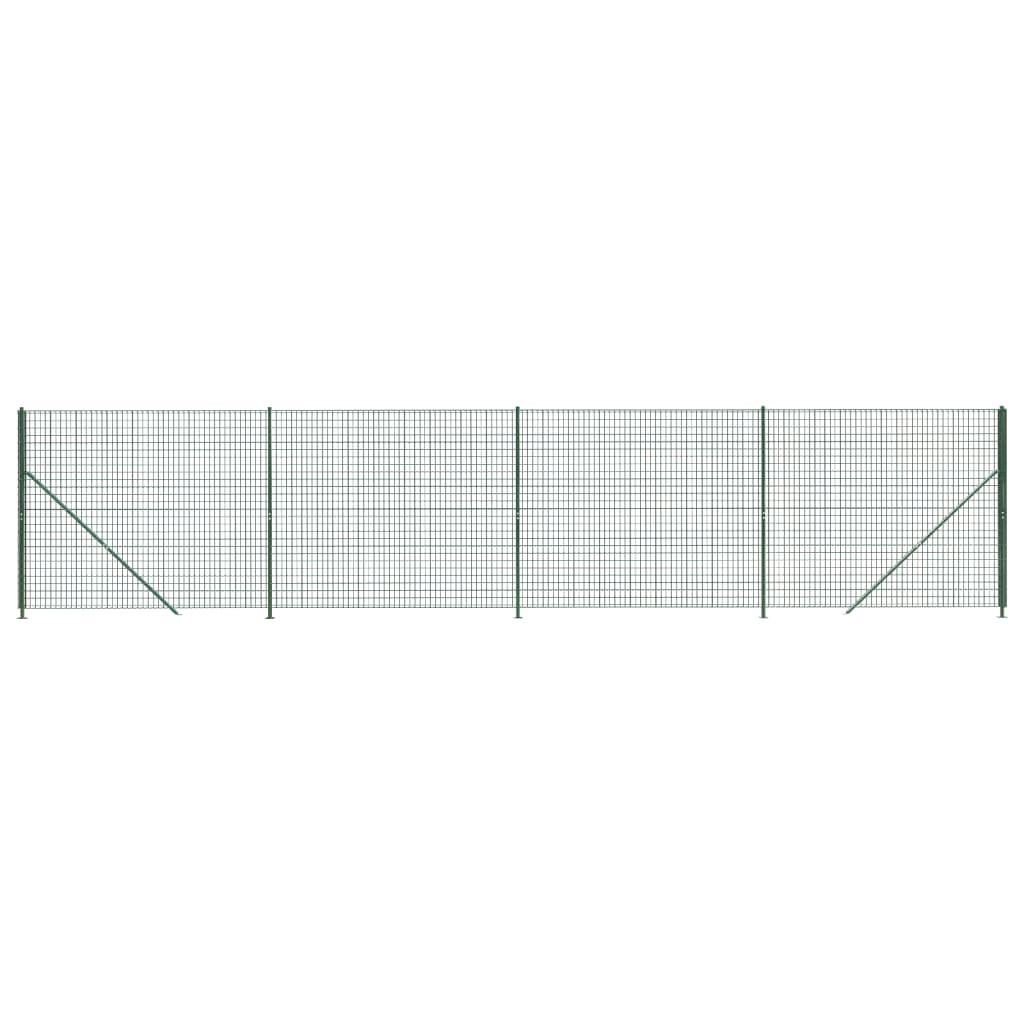 Vidaxl Drahtgitter FET mit Flansch 1,6 x 10 m Grün