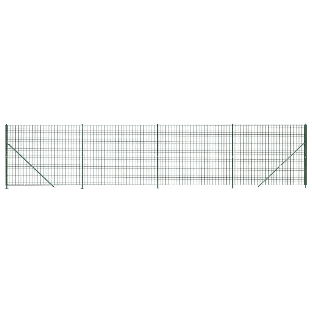 Vidaxl Drahtgitter FET mit FLENS 2x10 m Grün
