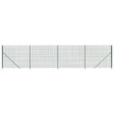 FET de malla de alambre de Vidaxl con brida de 2.2x10 m verde