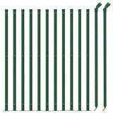 Vidaxl wire mesh fence with flange 0.8x25 m green