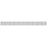 FET de malla de alambre de Vidaxl con brida de 1.4x25 m verde