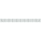 Vidaxl wire mesh fet with flange 2.2x25 m green