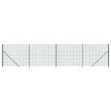 Vidaxl wire mesh fet with flange 1.8x10 m green