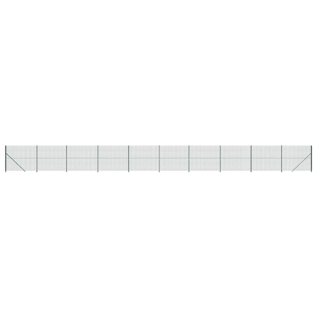 Vidaxl Wire Mesh FET med flens 1,4x25 m grønn