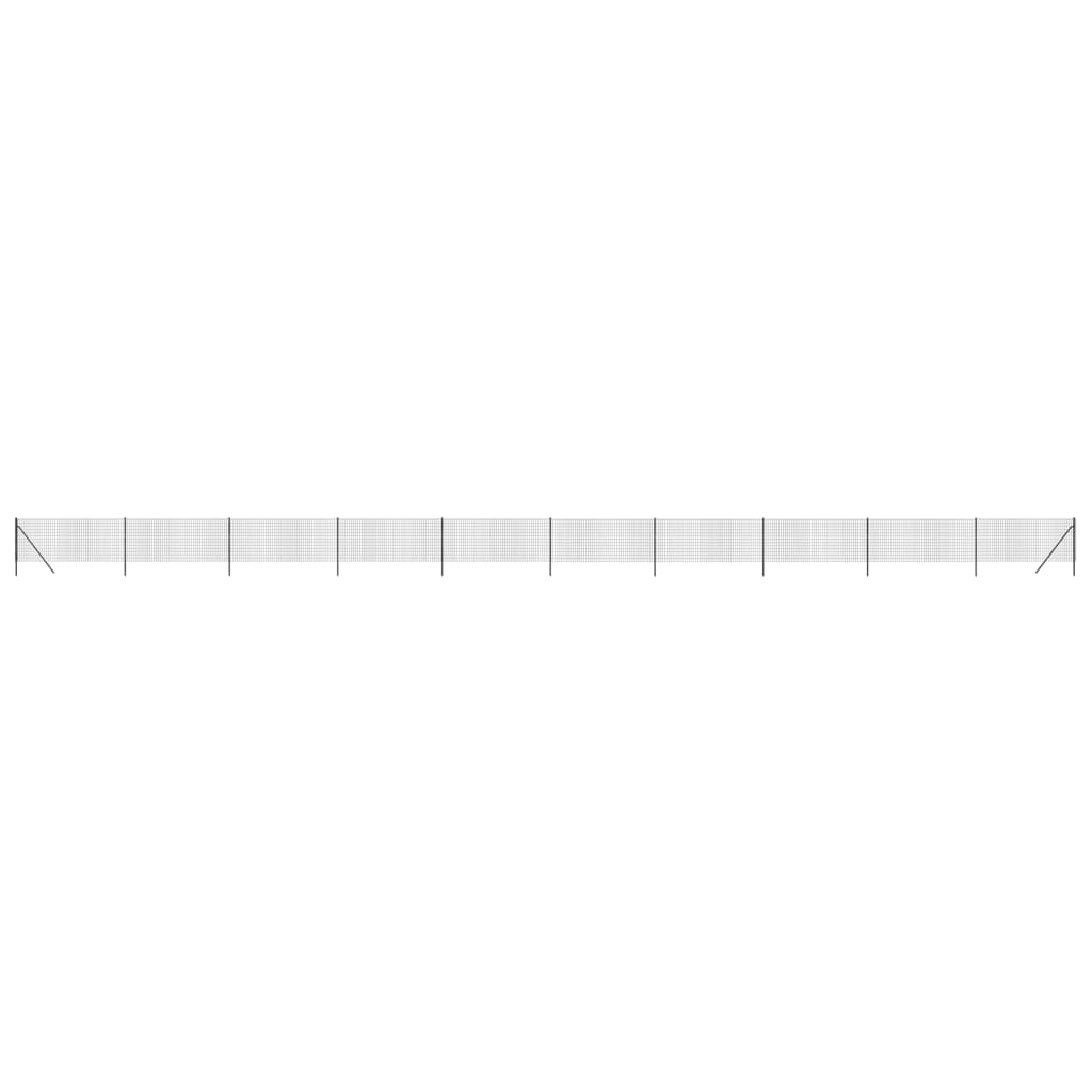 Vidaxl Wire mesh fet 0.8x25 m galvanized steel anthracite color