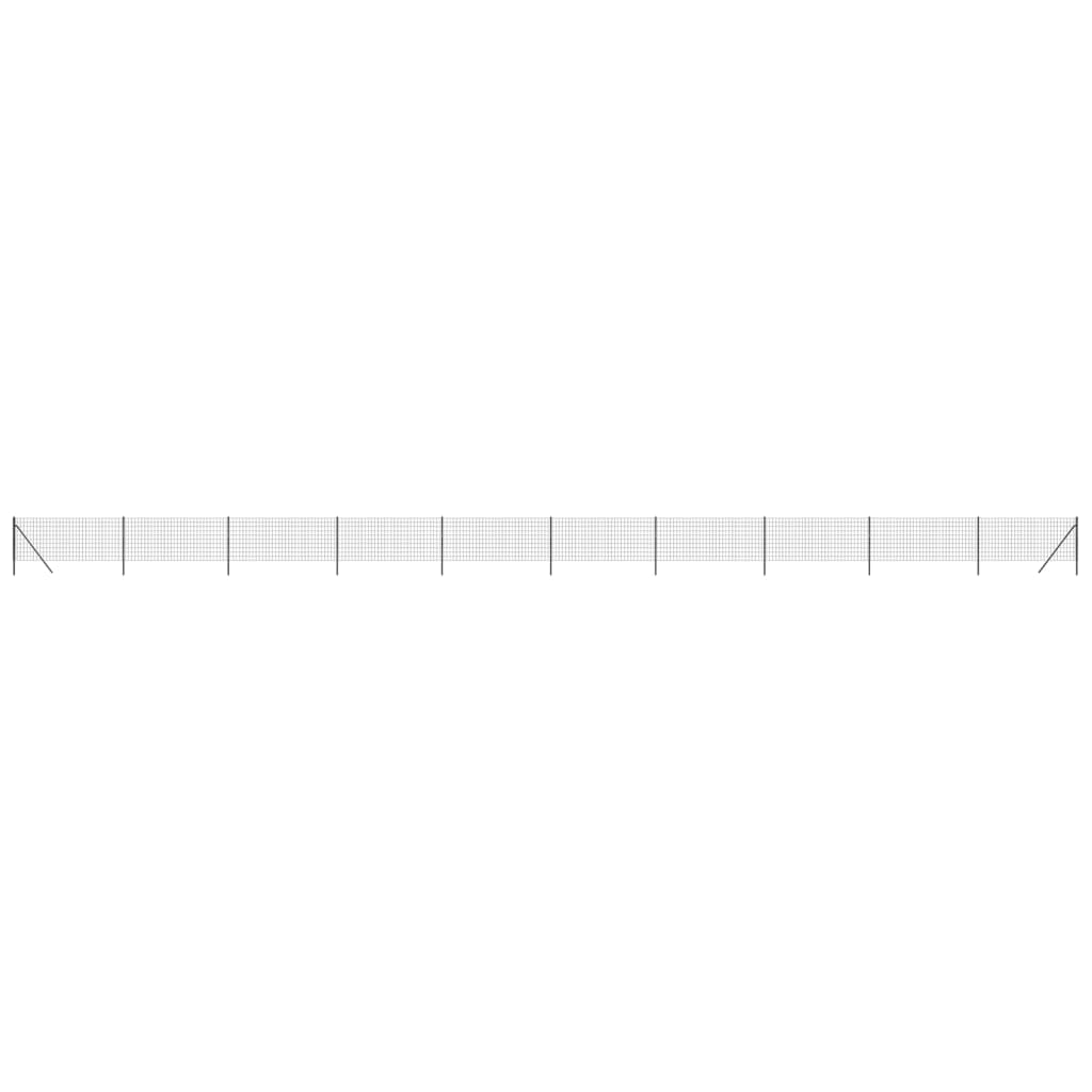 Vidaxl Wire mesh fet 1x25 m galvanized steel anthracite color