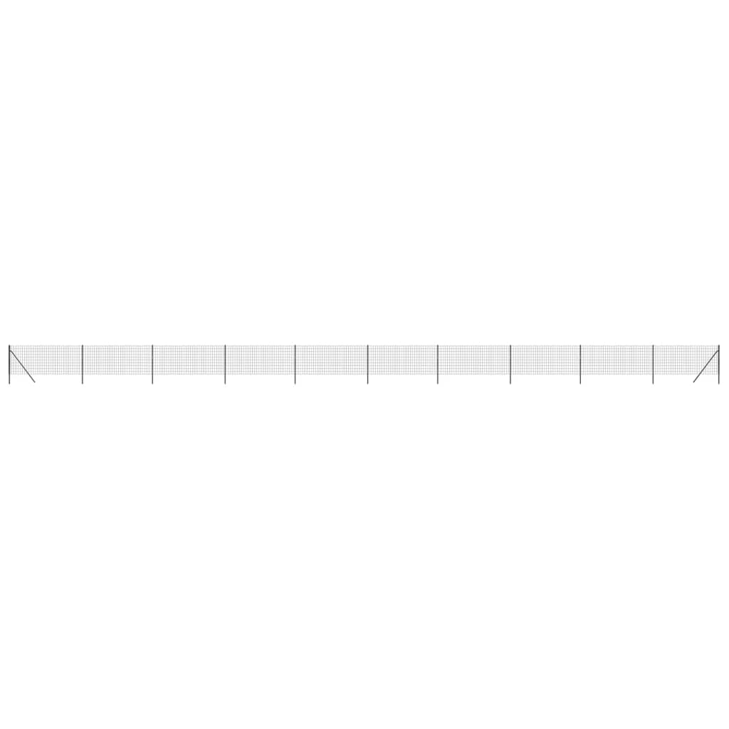 Vidaxl Mesh Mesh FET 1.1x25 M Mot Galvanized Steel -Colored