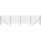 Vidaxl Wire mesh fet 1.6x10 m Galvanized Steel Anthracite -colored