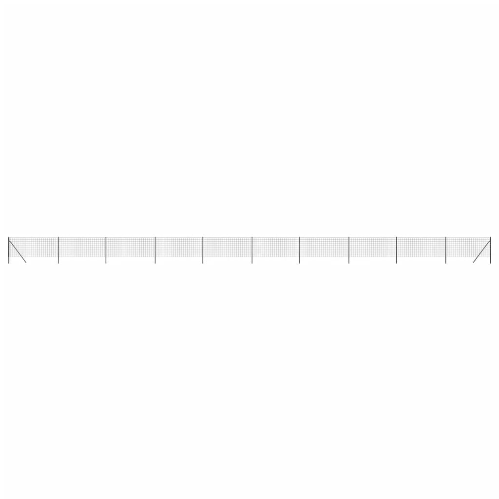 Vidaxl Wire mesh fet 0.8x25 m galvanized steel anthracite color