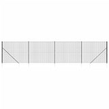 Vidaxl Wire Mesh Fet med markförankringar 1,6x10 M Anthracite -färgad