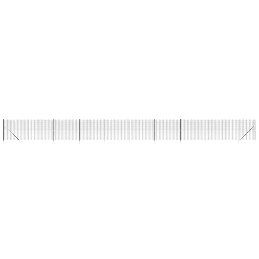 FET a rete filo Vidaxl con ancore di terra 2,2x25 M antracite
