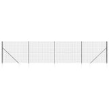 Vidaxl Wire Mesh FET z kotwicami uziemienia 1,4x10 m antracytu -koloru