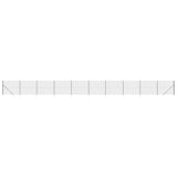 Vidaxl Wire Mesh Fet med malede ankre 2x25 m anthracit -farvet
