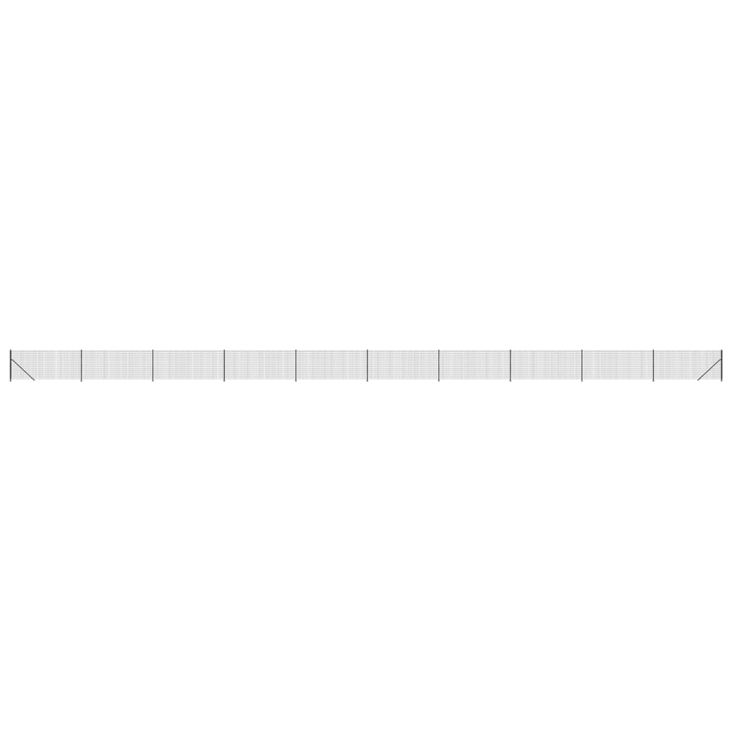Vidaxl wire mesh fet with flens 1x25 m anthracite colored