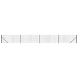 Vidaxl Drahtgitterzaun mit FLENS 1x10 m Anthrazitfarbe