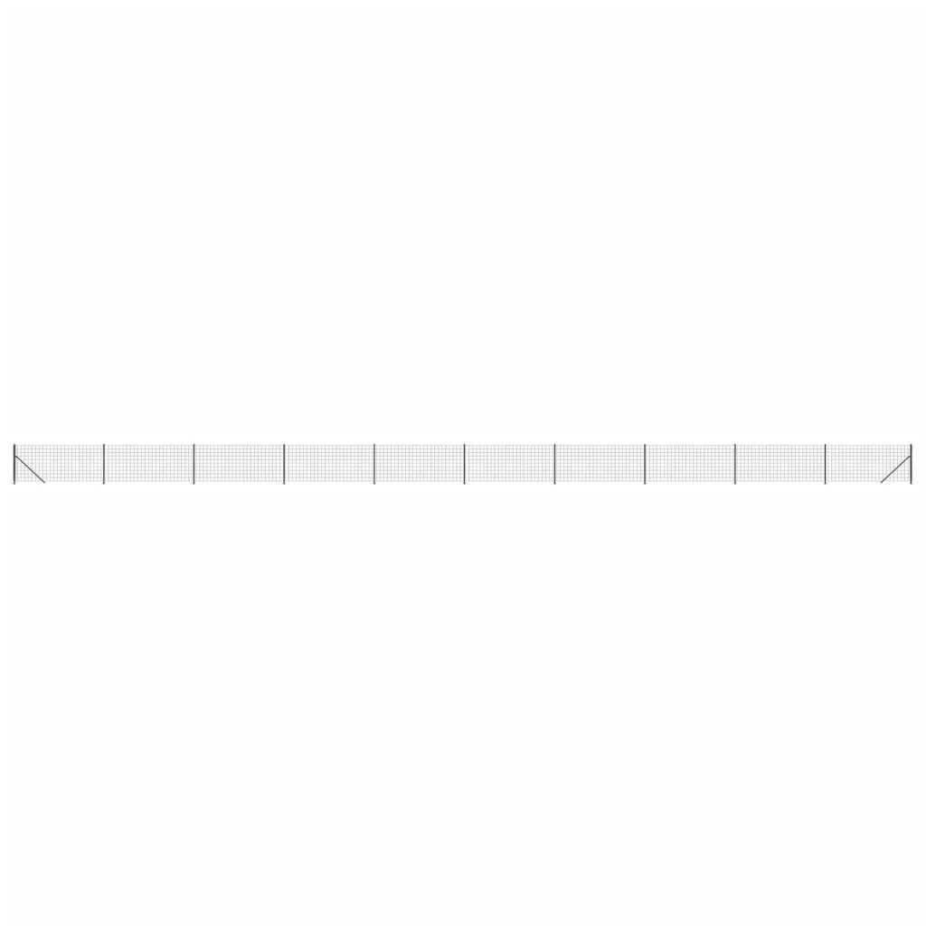 Vidaxl Drahtgitterfet mit Flansch 1,1x25 m Anthrazit -ausgelöst
