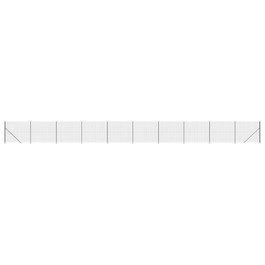 Vidaxl Drahtgitterzaun mit Flansch 1,4x25 m Anthrazitfarbe