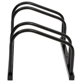 Rastrellino per biciclette Vidaxl per 2 biciclette in acciaio nero