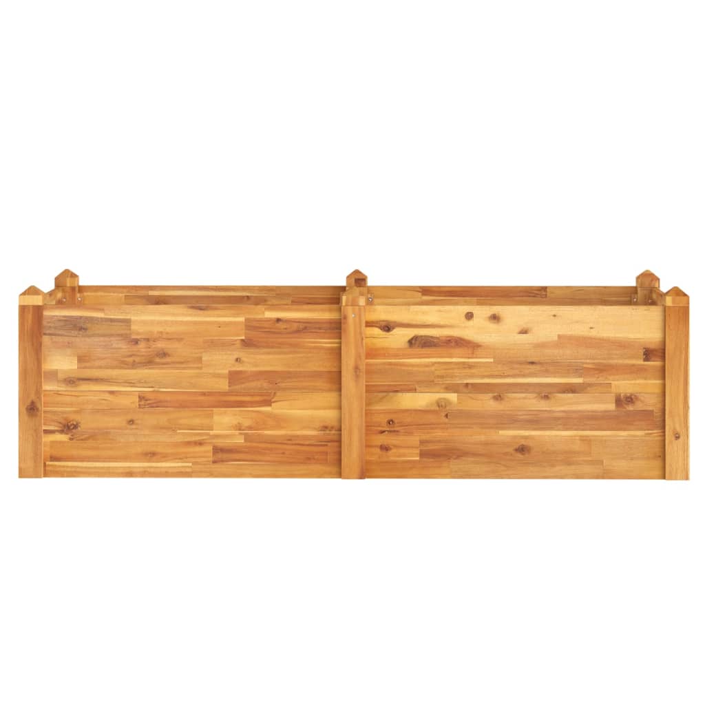 Scatola di pianificazione Vidaxl sollevata 160x60x44 cm legno di acacia solido