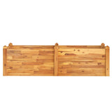 Scatola di pianificazione Vidaxl sollevata 160x60x44 cm legno di acacia solido