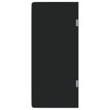 Vidaxl Urinair Shot Wall -Montéiert 90x40 cm ofgeschloss Glas schwaarz