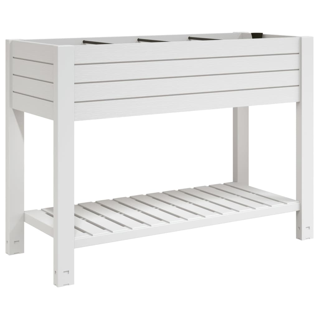 VidaXL Planter raised 110x45x79 cm Polypropene white